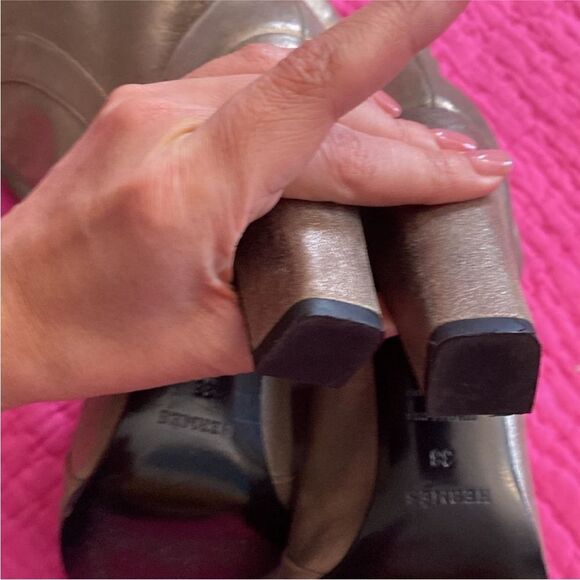 Hermes Elegant Silver cut out Knee-High Boots, US8 - Picture 8 of 9